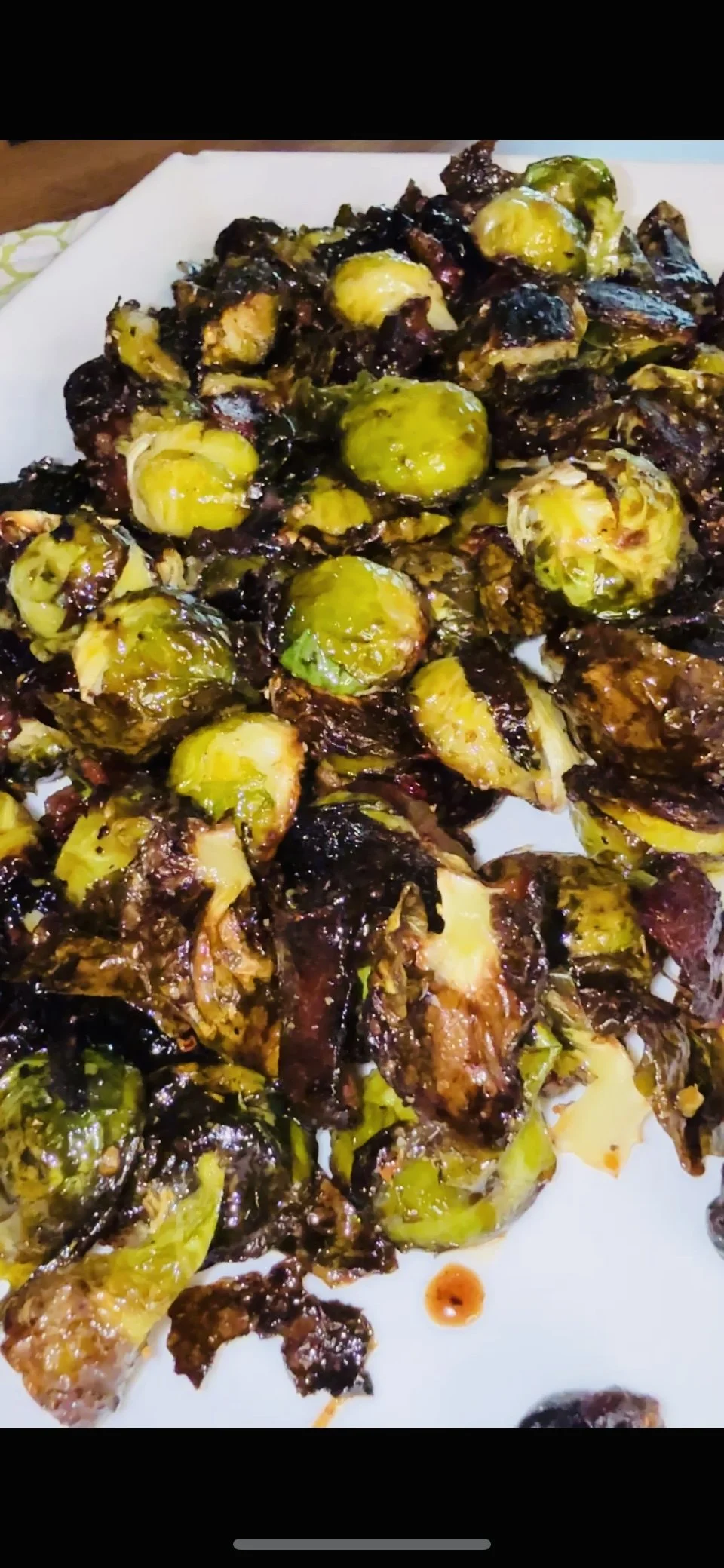 Brussels Sprouts with Bacon and Cranberry Agrodulce
