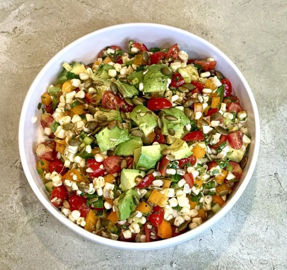 Corn Salad with Avocado and Lime Vinaigrette