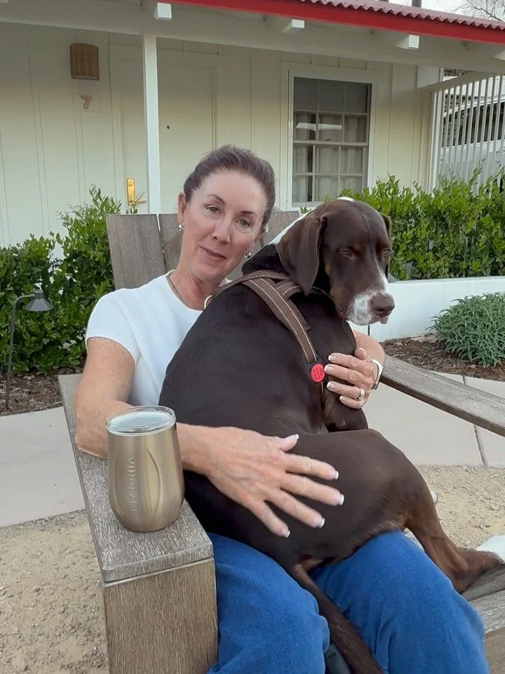 Rocky&rsquo;s first road trip = a success! 

We headed to Paso Robles and ate @blbrasserie and sipped wines at @calcareouswine then had an incredible experience @lxvwine 🍷Our tasting host, Nyoka, shared the story behind their wine called The Secret.