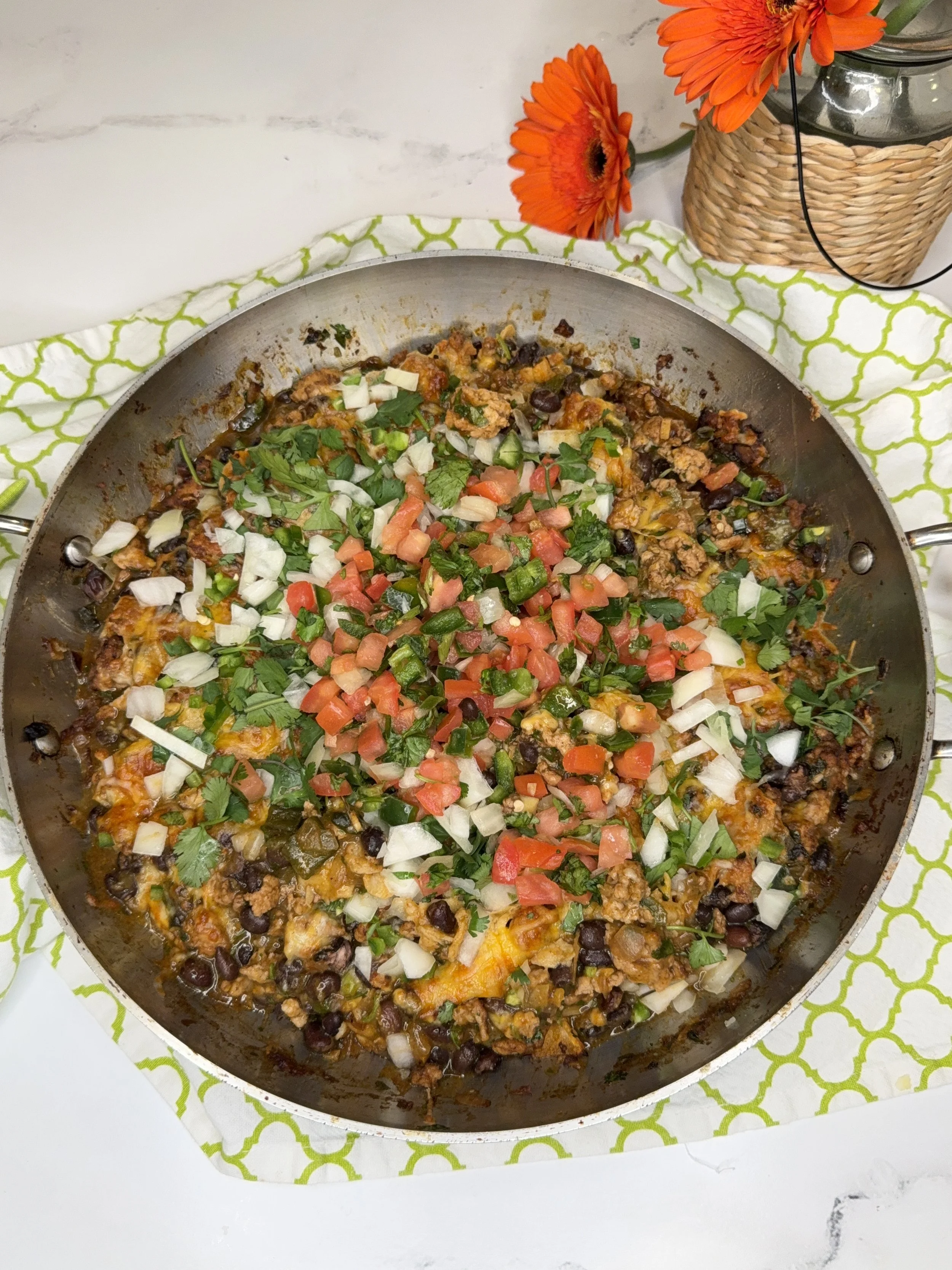 Mexican Chicken &amp; Poblano Skillet