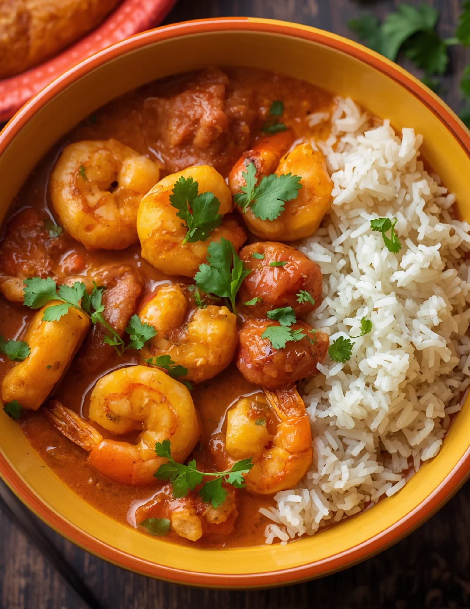 Coconut Poached Shrimp Tikka Masala