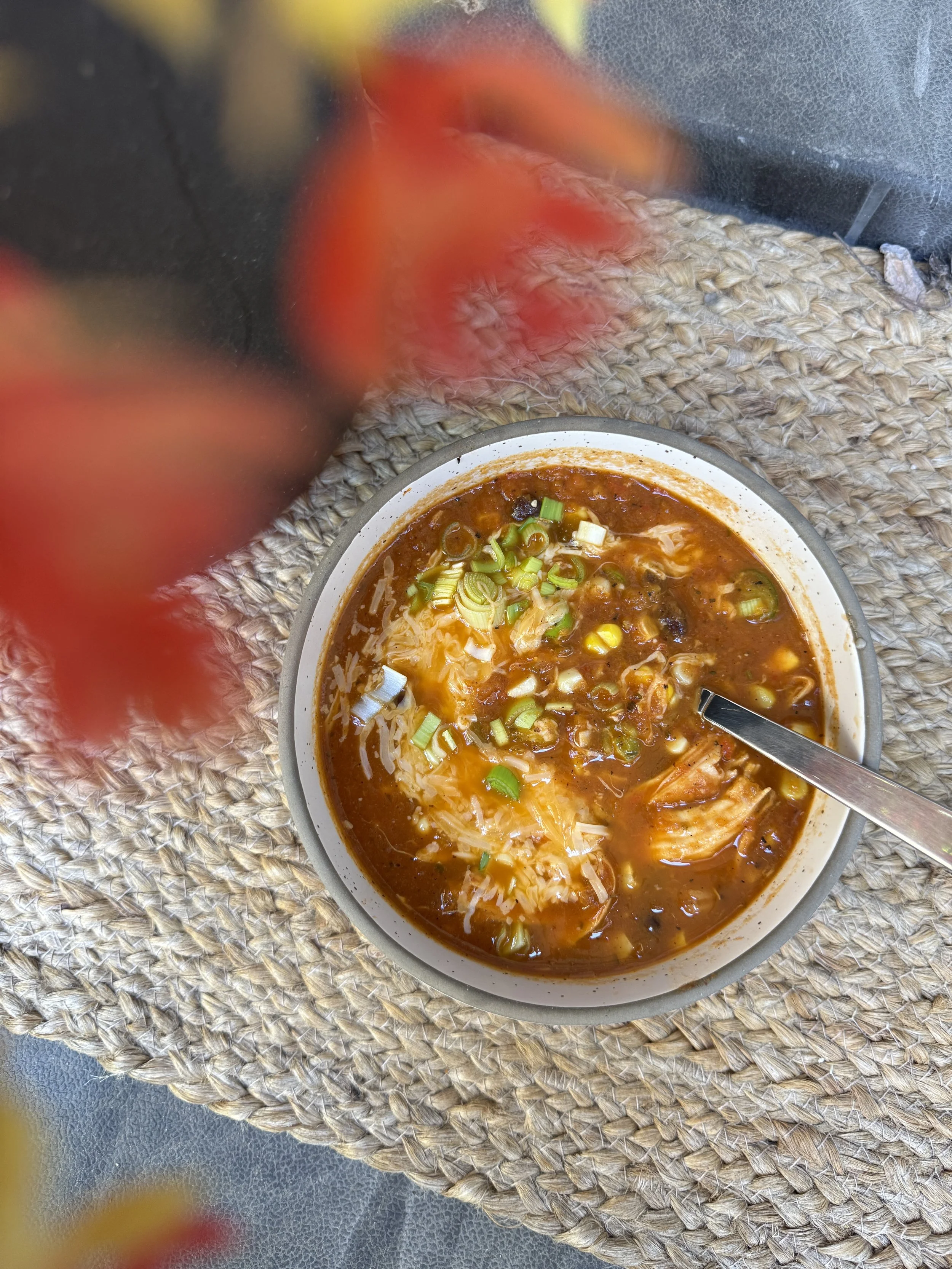 One-Pot Chicken Enchilada Soup