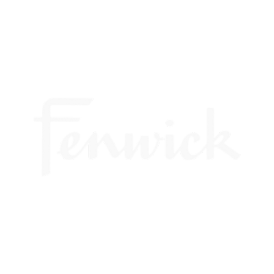 Fenwick logo in white text on a black background.