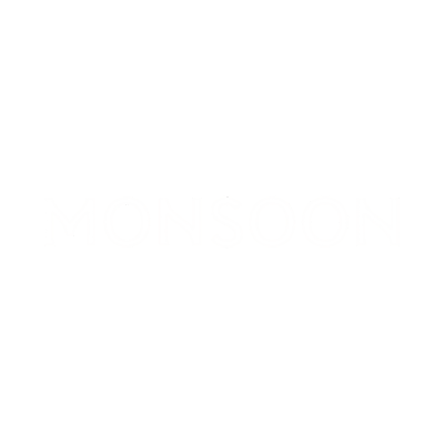 Logo with the word "MONSOON" in white text on a black background.