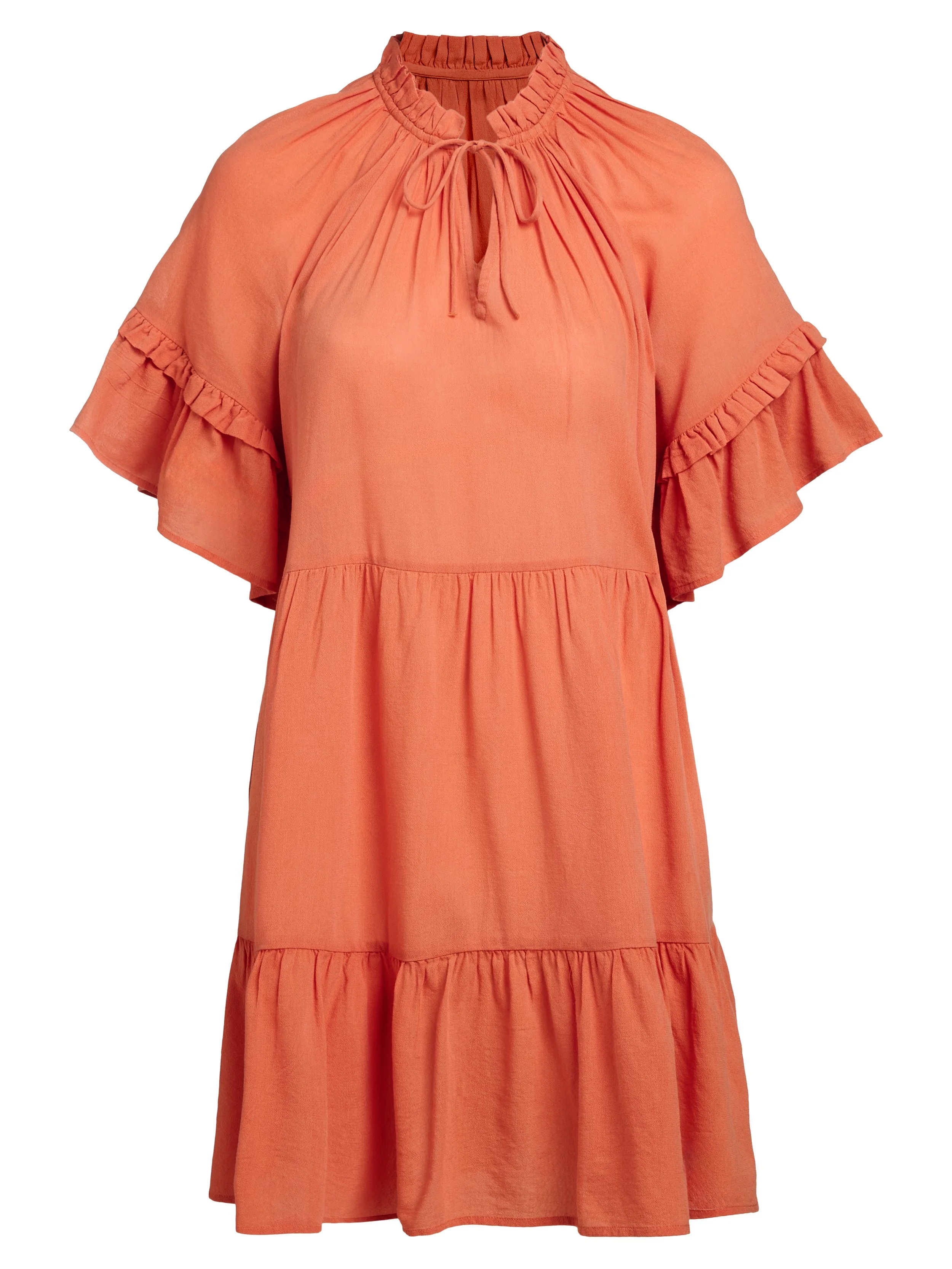 Tu Beach Cover Up Orange Dress £18.jpg