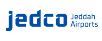 Jeddah Airports logo in blue text