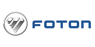Foton logo with a stylized 'F' inside a circle, next to the word 'FOTON' in blue.