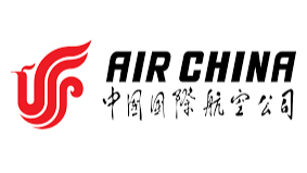 Air China airline logo with red phoenix emblem and Chinese characters.