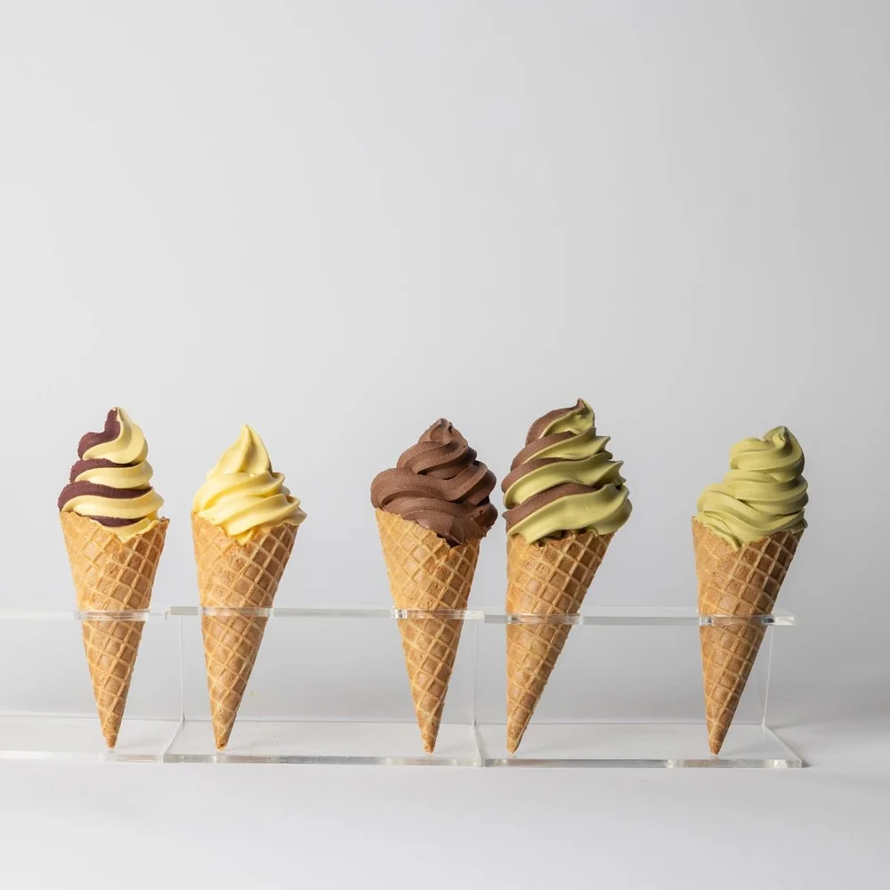 Soft serve-iskrem fra Isdalen hos forhandler