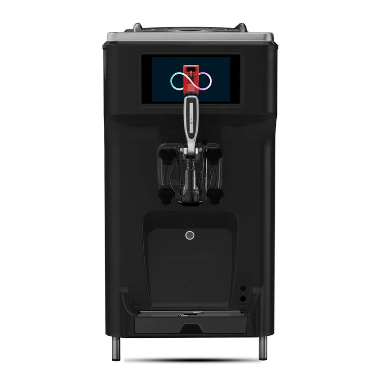 Gel Matic Giotto 12 PM i sort, softismaskin med pumpe
