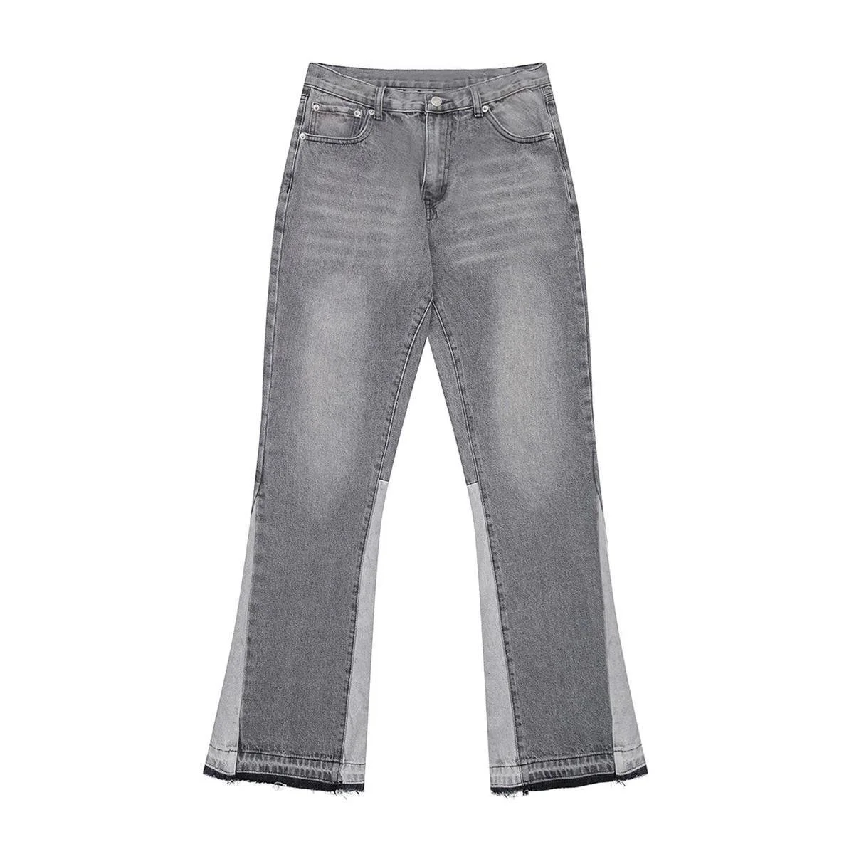 Grey Core Flare Jeans