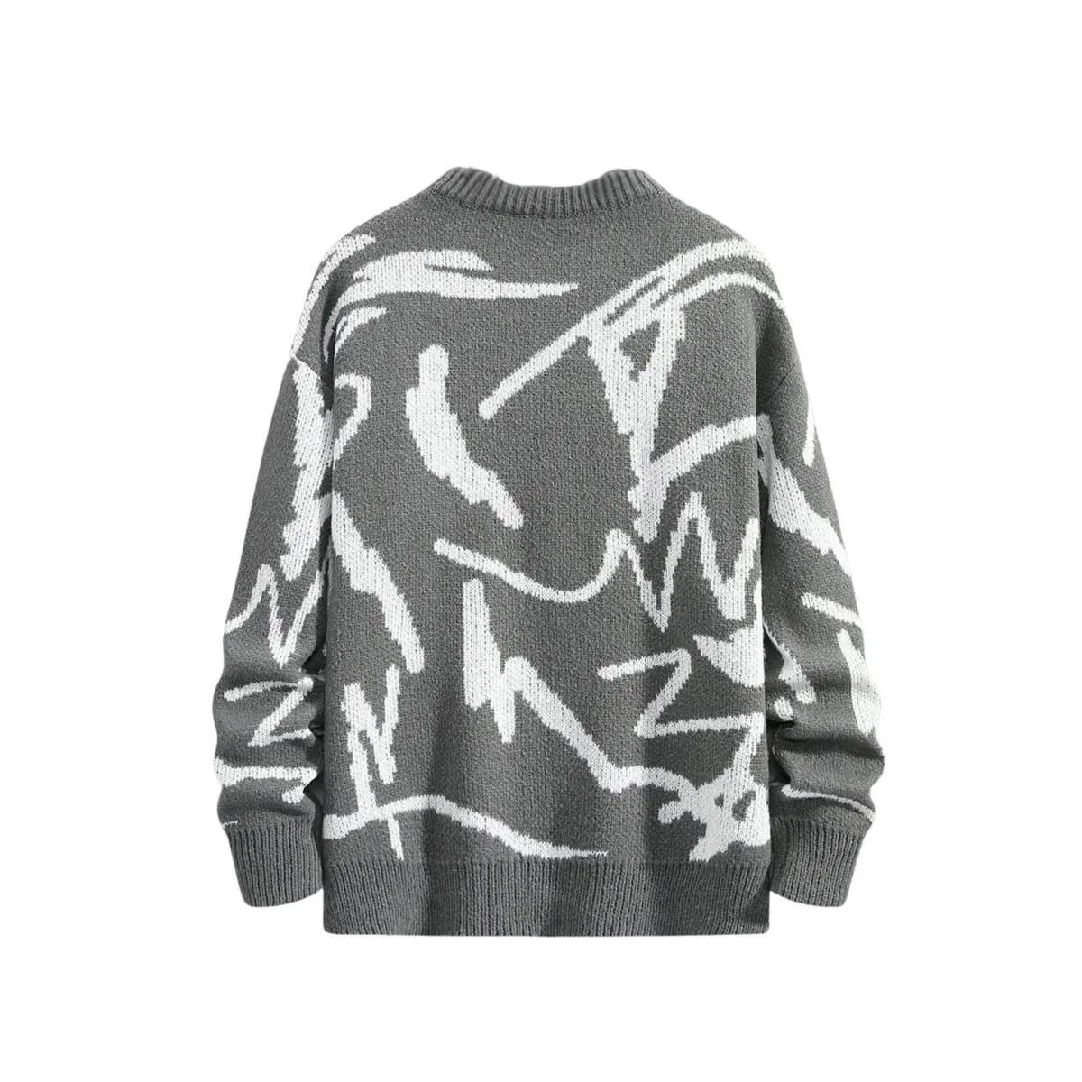 Abstract Grey Sweater