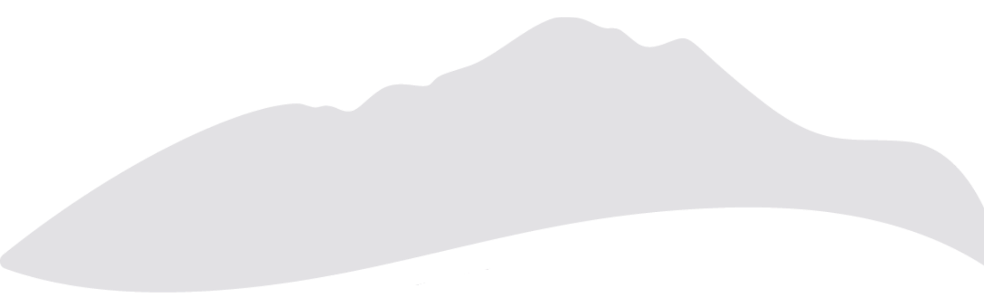 Silhouette of a mountain range in light gray against a black background.