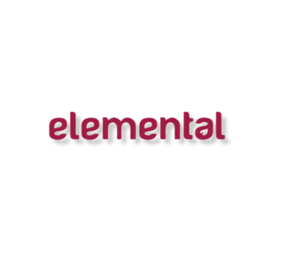 The image features the logo named 'elemental' in bold, purple-pink letters beneath.