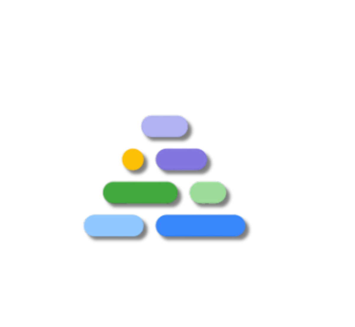 Multicoloured logo illustrating a process with various steps and decision points, connected by arrows.