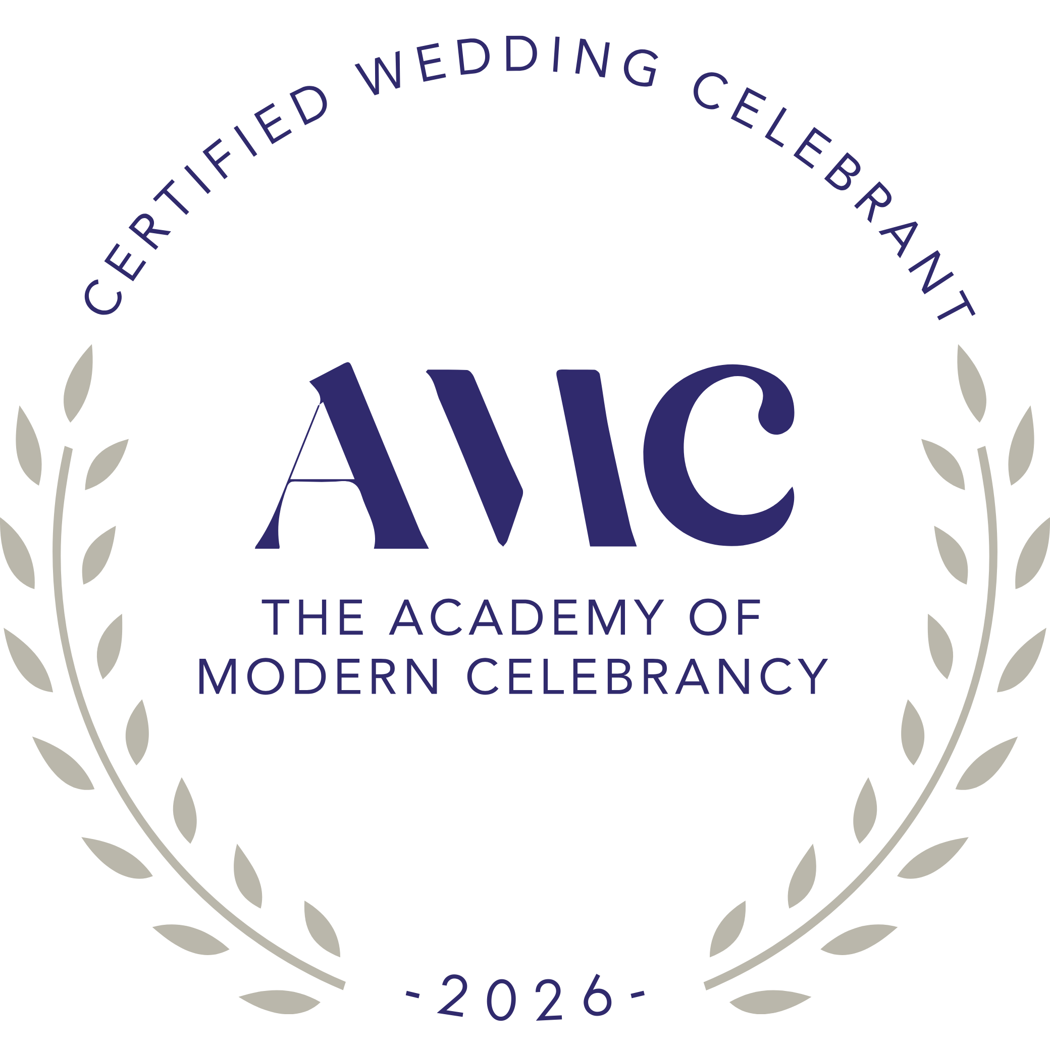 Academy of modern Celebrancy accreditation badge