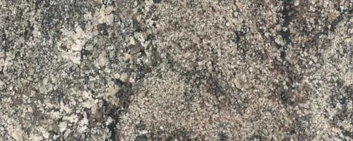 Close-up of a rough, gray, textured stone or concrete surface.