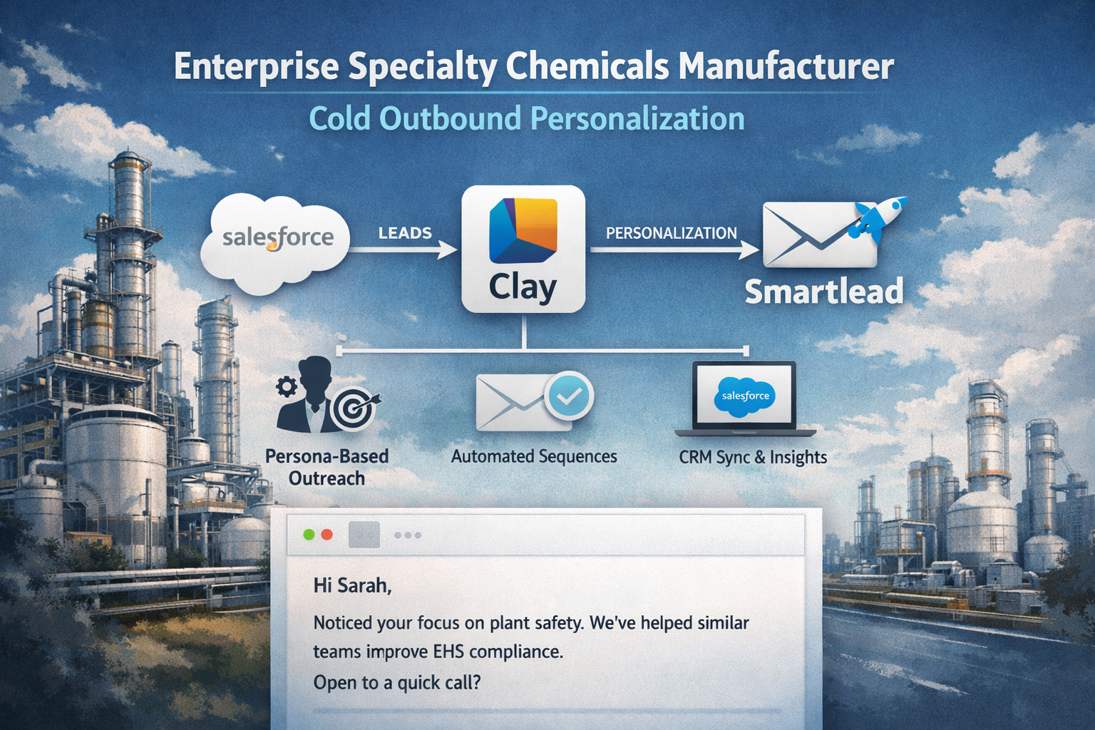 Enterprise Specialty Chemicals Manufacturer — Cold Outbound Personalization at Scale