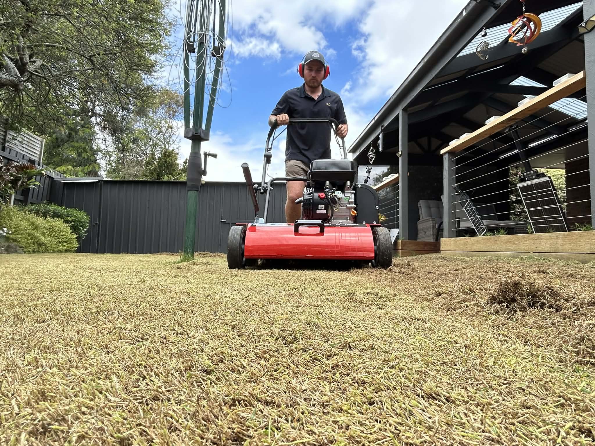 Lawn renovation in Hampton