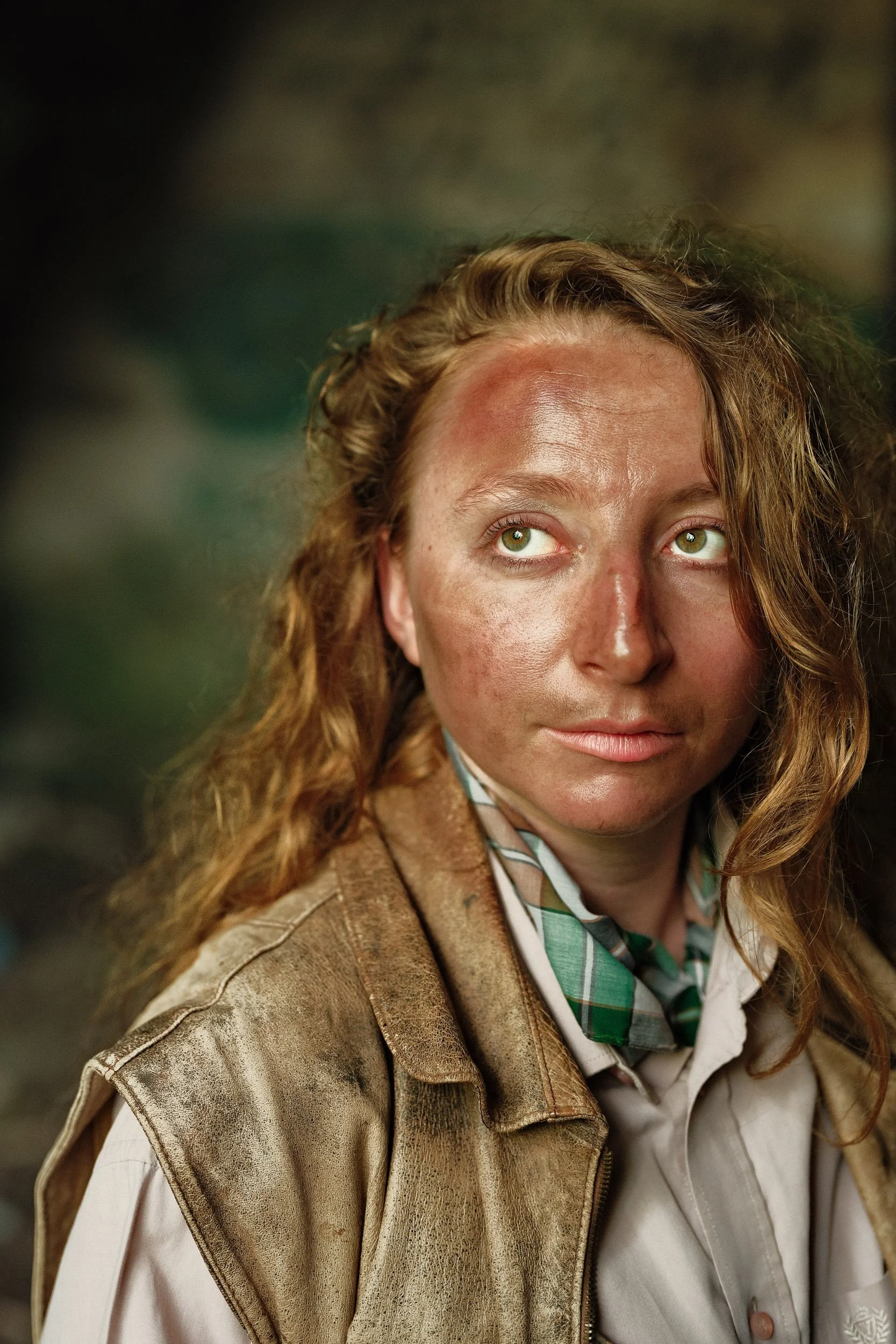 Portrait cinématographique d'une comédienne maquillée dans un style rétro — Guillaume Auray-Runel photographe Caen