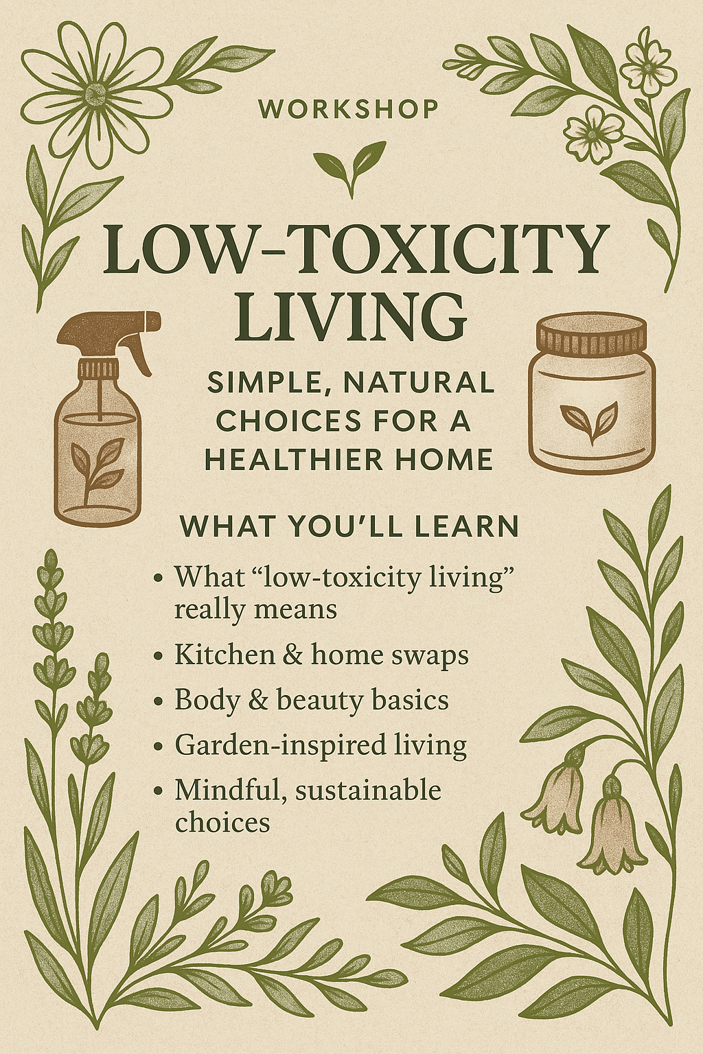 Low Toxicity Living Workshop