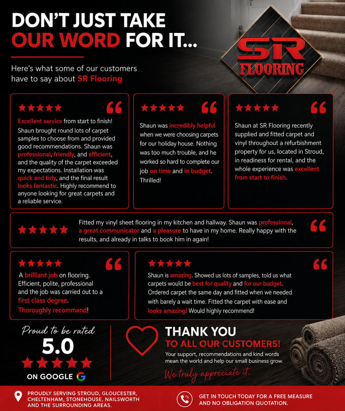 Why Customer Reviews Matter When Choosing a Flooring Company in Stroud