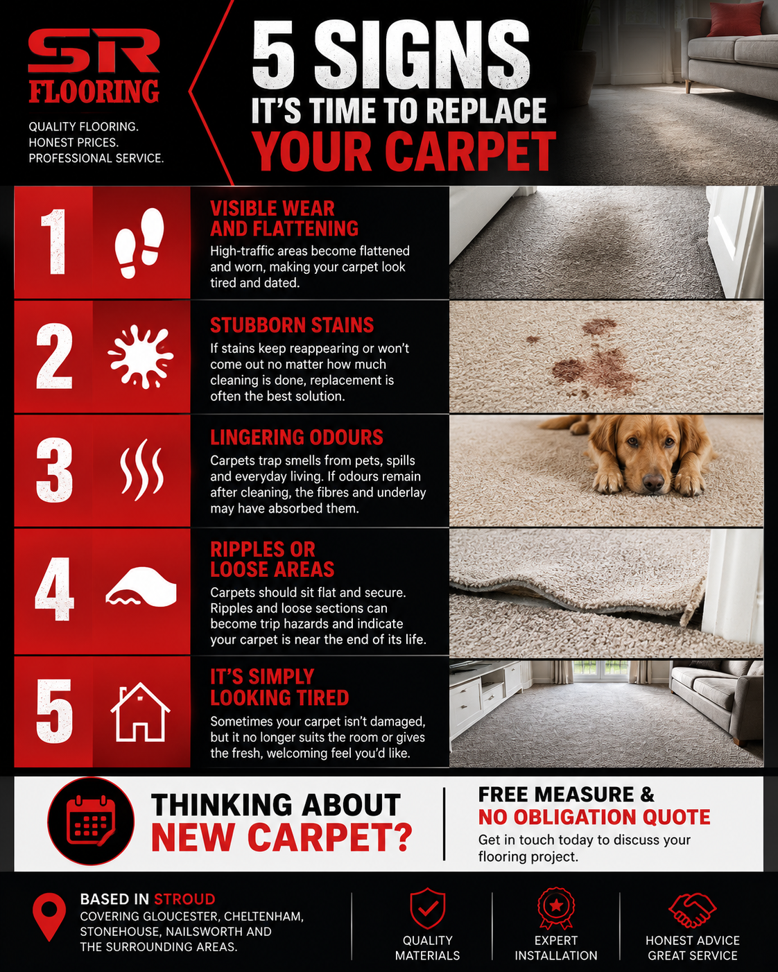 5 Signs It's Time to Replace Your Carpet
