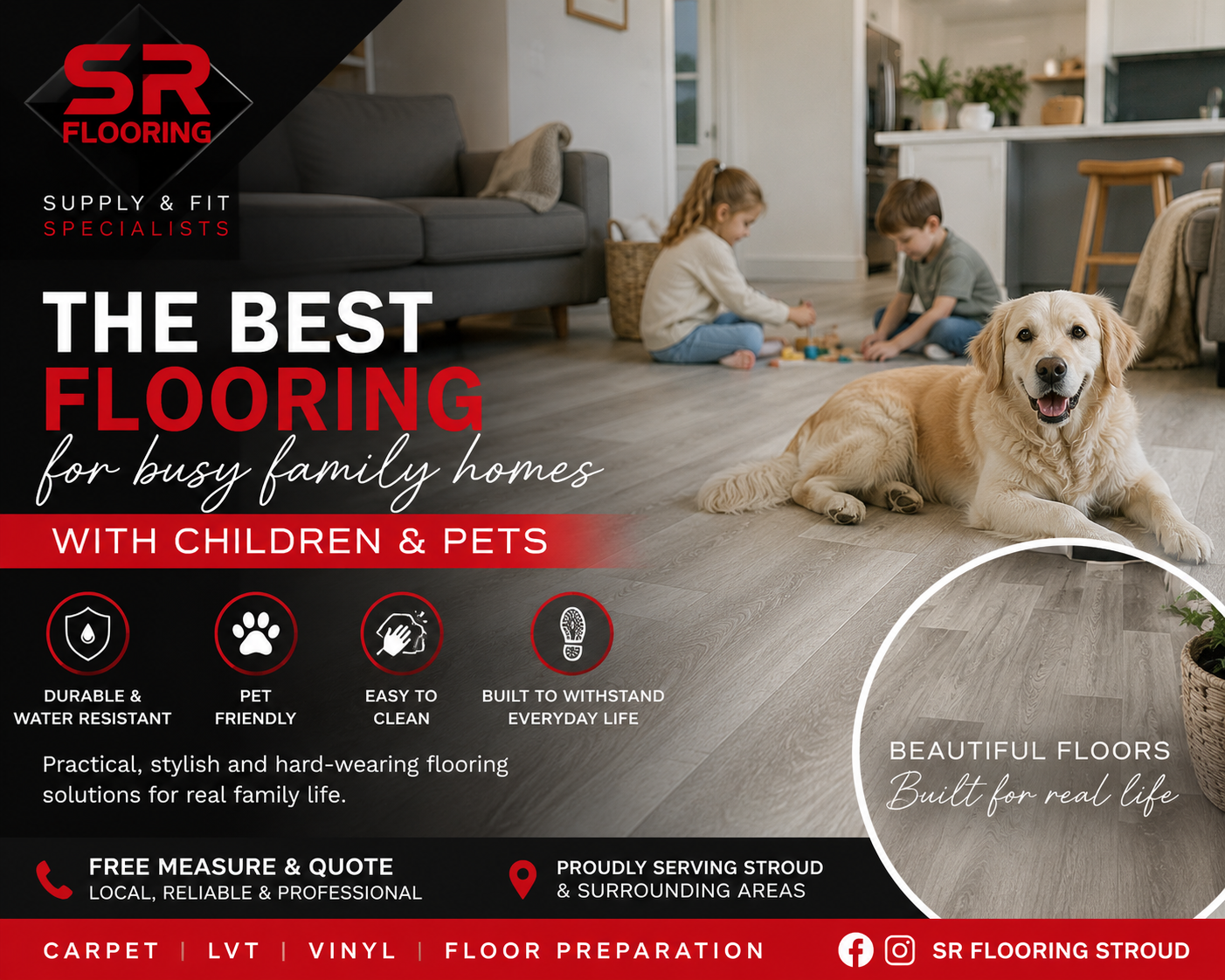 The Best Flooring for Busy Family Homes with Children and Pets