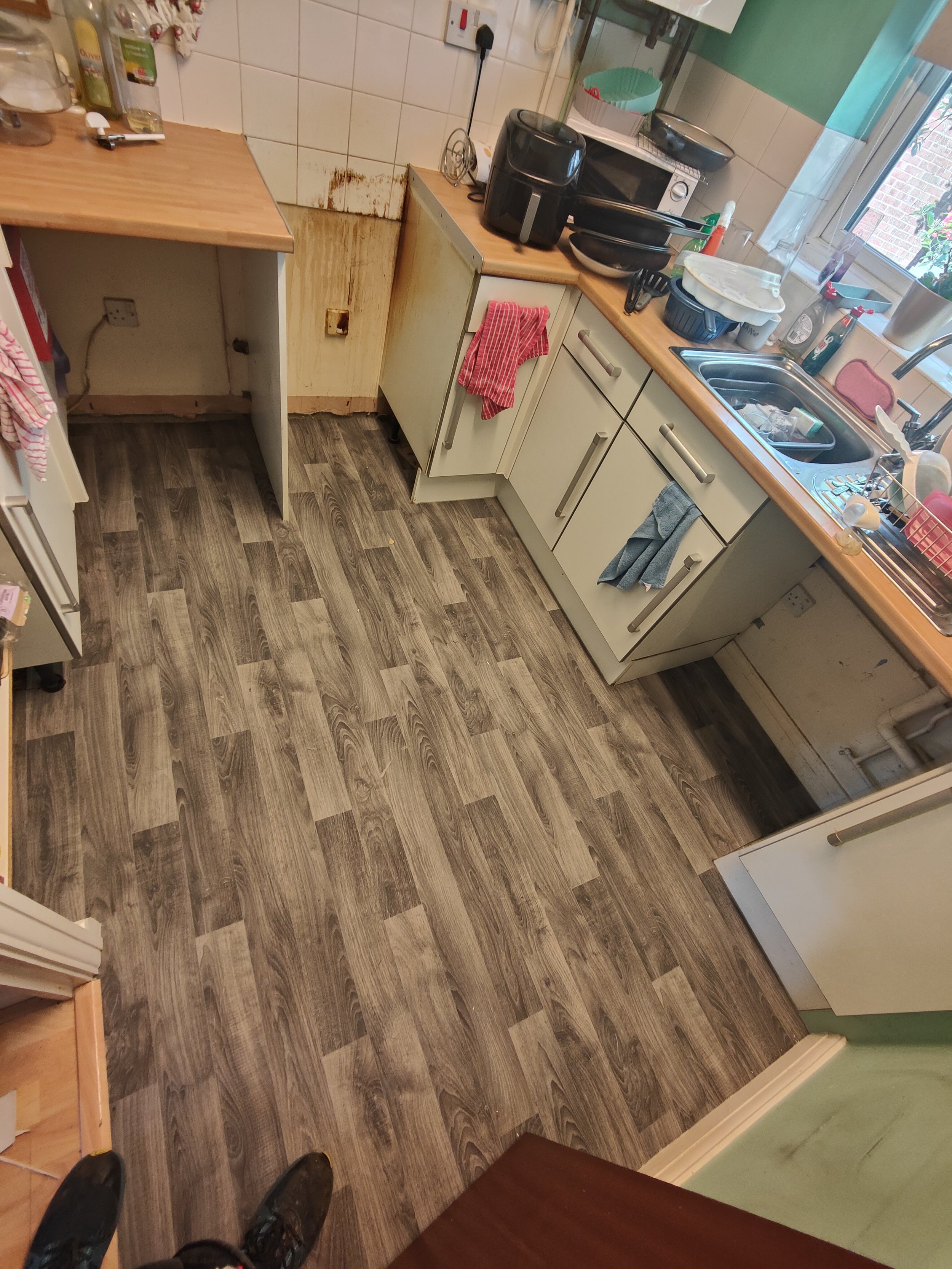 Sheet vinyl fitted in Dudbridge Stroud 