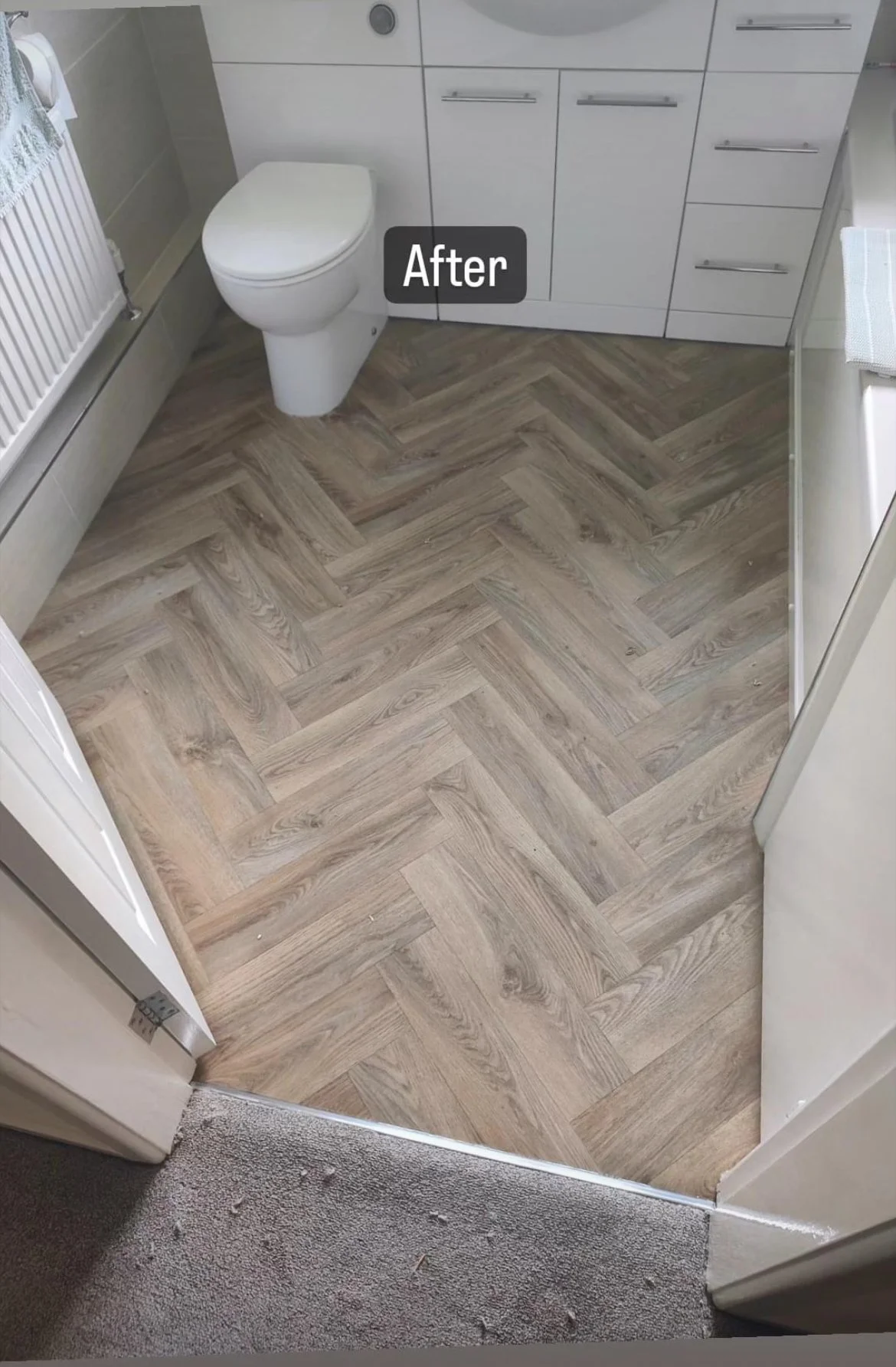 herringbone vinyl fitted in stroud 