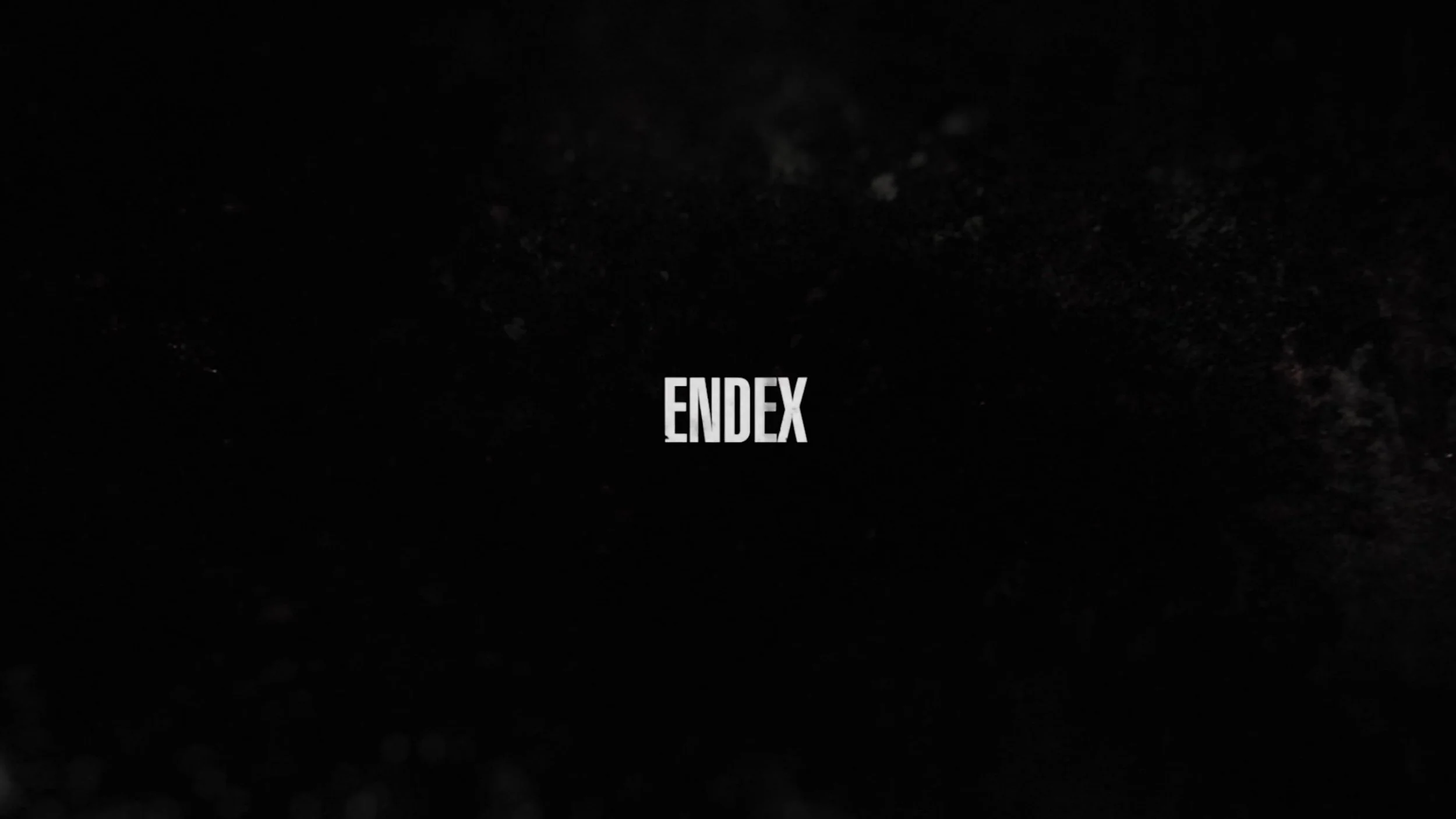 Black background with the word 'ENDex' written in white in the center.