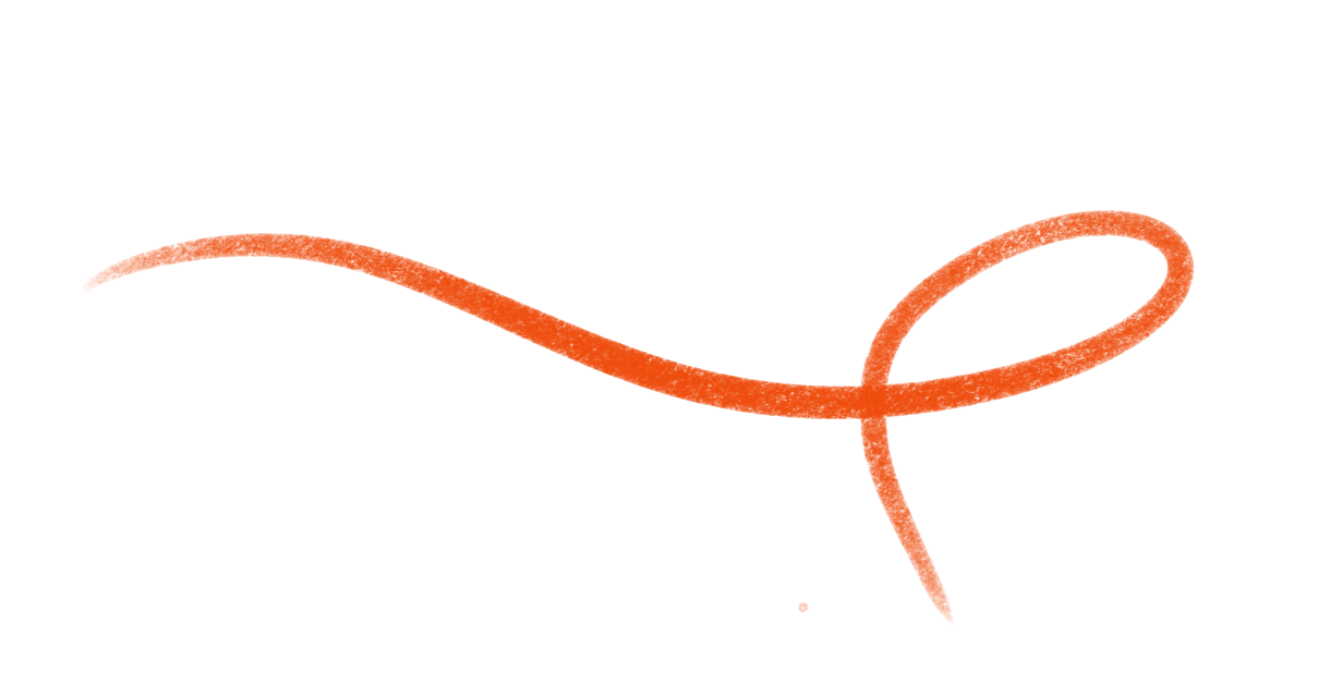 Hello, ik ben een teken met een rode lus en een speelse krul.