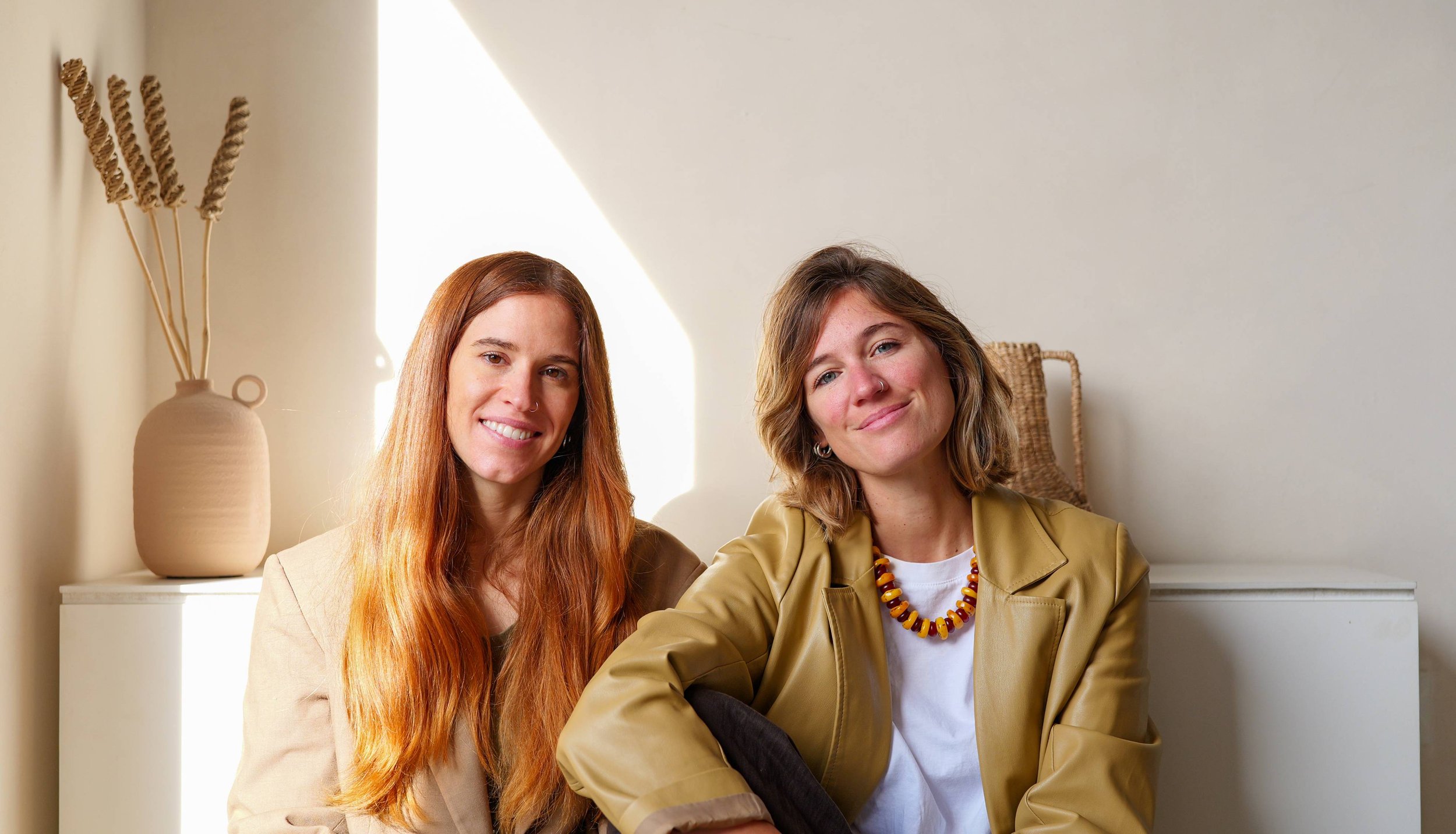 Rosario Corti | Founder The Flow - HR Consultancy - sitting together in studio setting