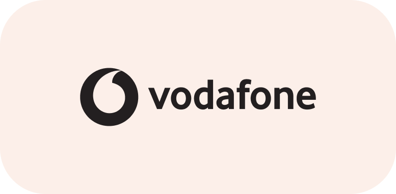 Logo of 'Vodafone': a company The Flow worked for