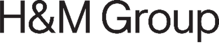 H&M Group logo on a black background.
