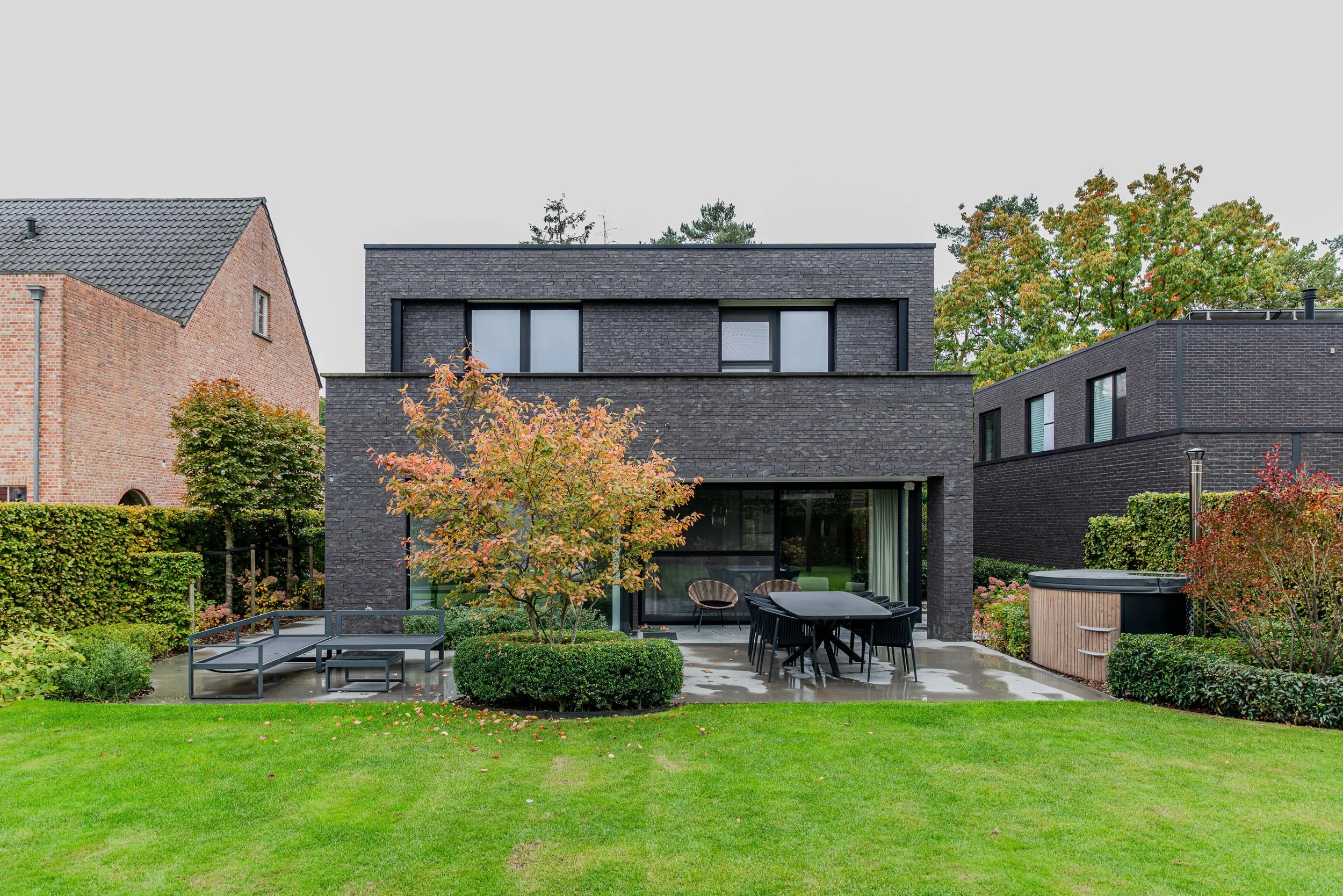 Moderne, tijdloze nieuwbouw residentie, plan getekend door archtitectenbureau Gert Anthonissen Architect regio Noord Antwerpen en Noorderkempen.