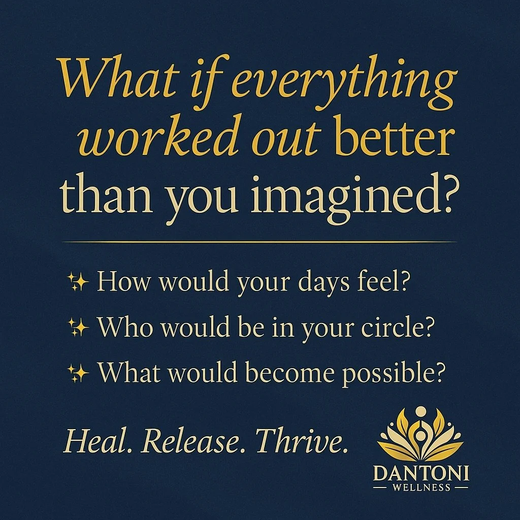 I ask my clients this all the time:

&ldquo;What if everything worked out better than you imagined?&rdquo;

Because that question opens a door.

A door to clarity.
A door to confidence.
A door to becoming the strongest, most grounded version of yours