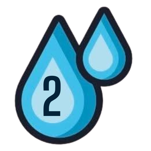 Smart Wash WA logo of two blue water droplet icons with a question mark inside the larger droplet.