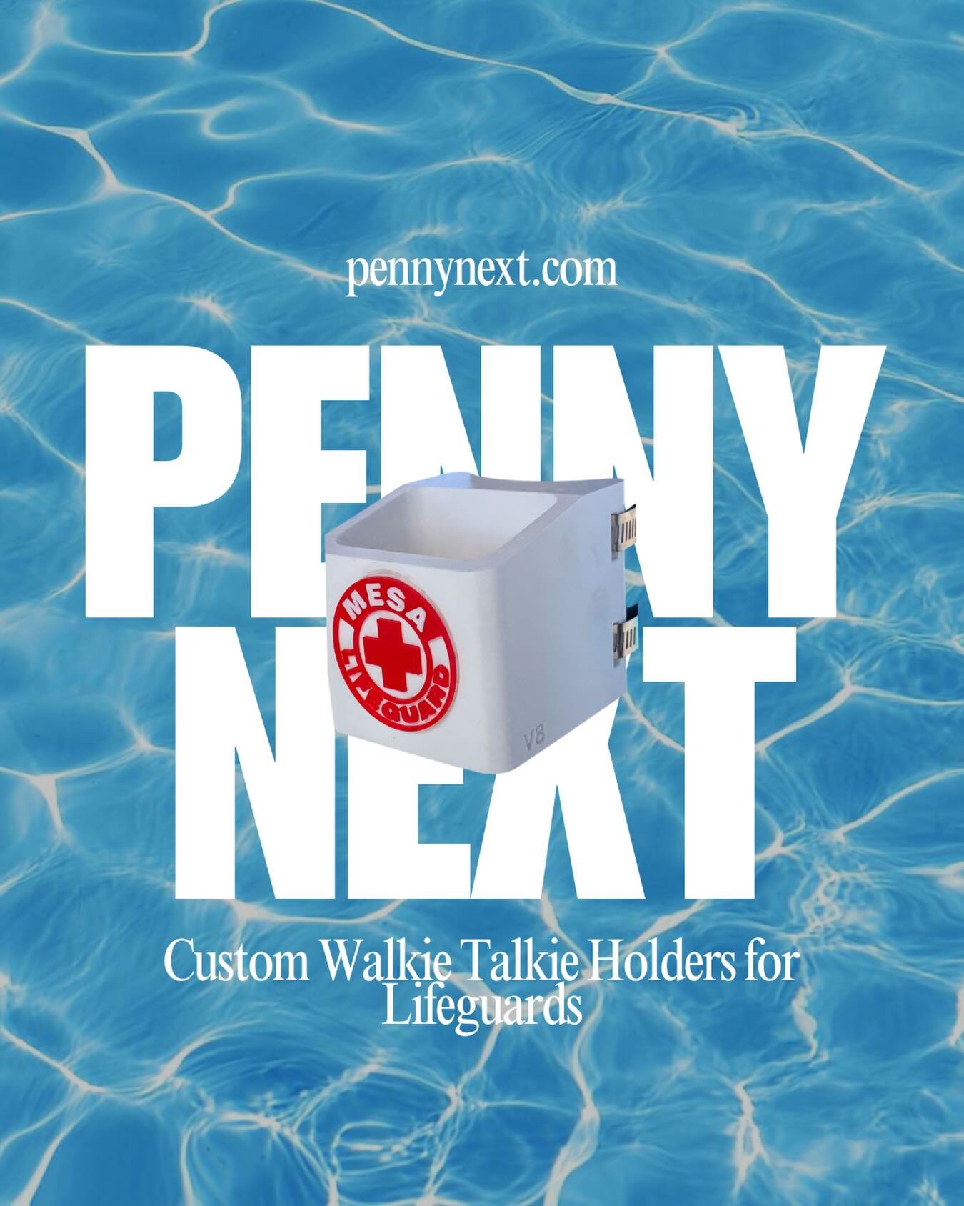 Penny Next ☀️🌊
Custom 3D-printed walkie-talkie holders made for lifeguards, built for durability, and engineered to make the job easier.

Want to learn more?
Check out the website &darr;
pennynext.com

#PennyNext #WalkieTalkieHolder #LifeguardGear #