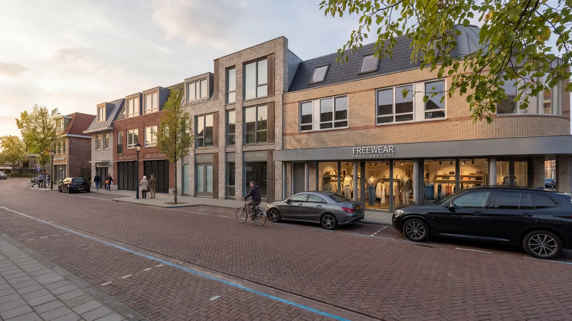 AI Artist impressie, Nieuw appartementen complex Dorpstraat Lunteren