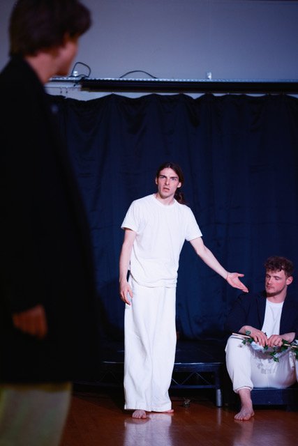 Chorus Leader, Cadmus and Pentheus in The Bacchae (2025)