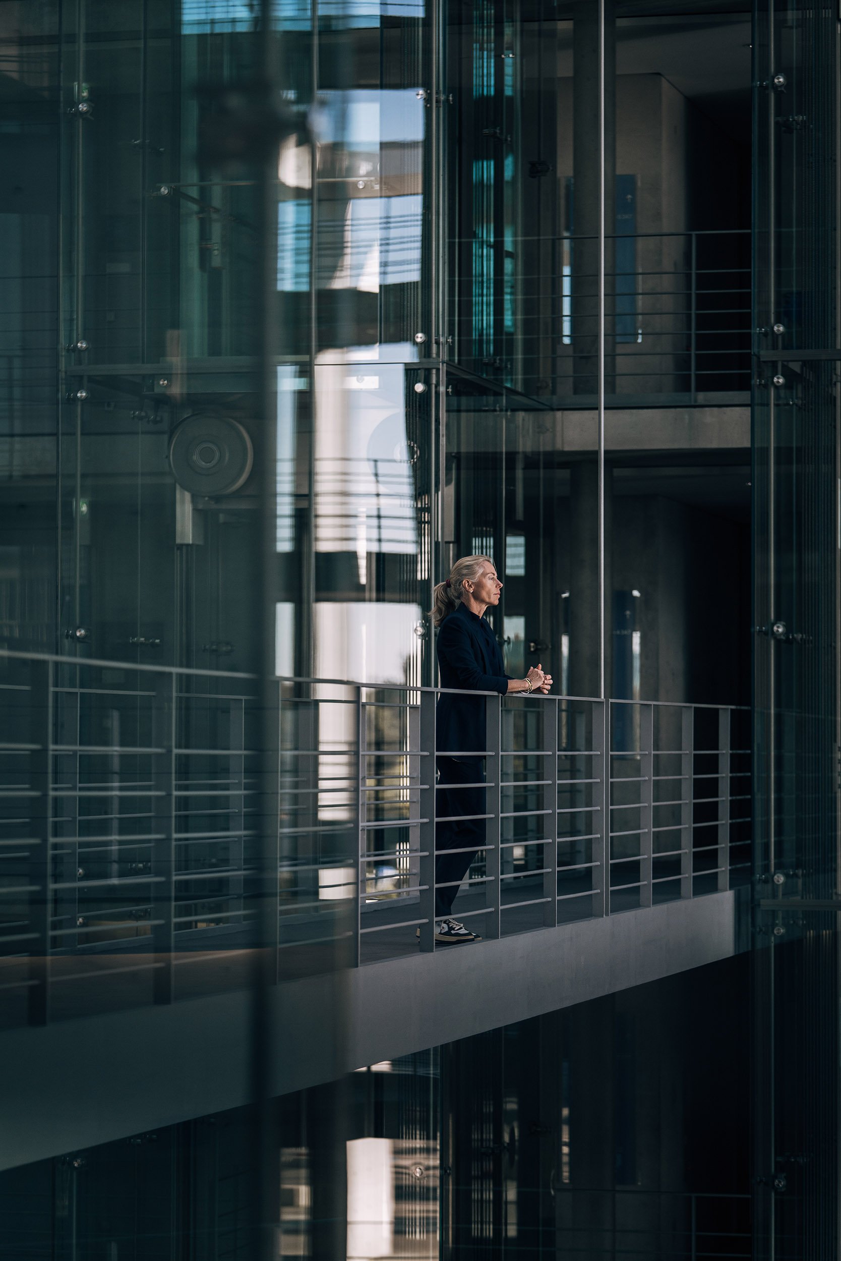 Claudia Raffelhüschen im Deutschen Bundestag, politisches Porträt von Stefan Trocha