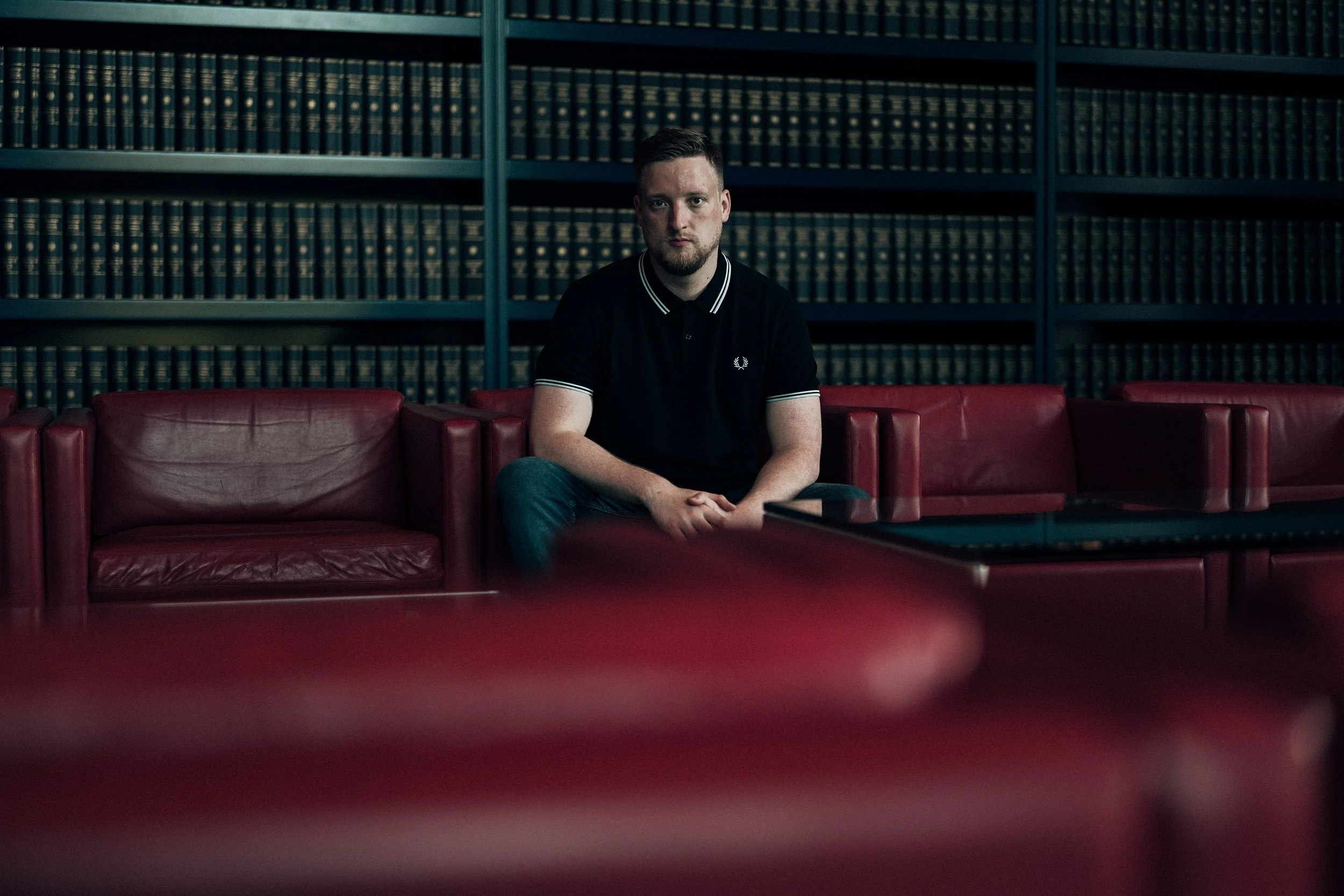 Jens Teutrine im Deutschen Bundestag, politisches Porträt von Stefan Trocha