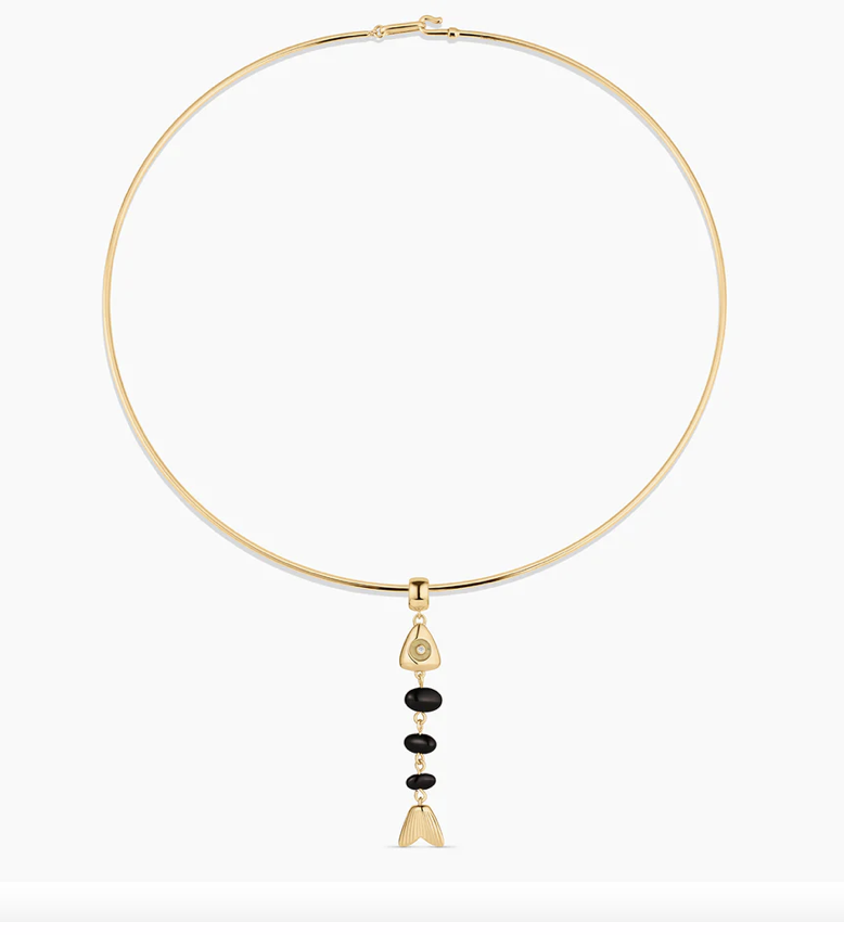 La Pez Onyx  Charm or Necklace