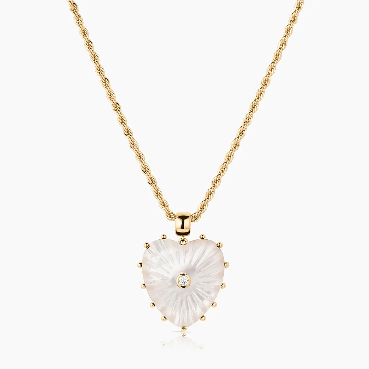 Malene Mother of Pearl Rope Necklace