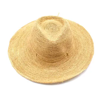 Crochet Straw Sun Hat