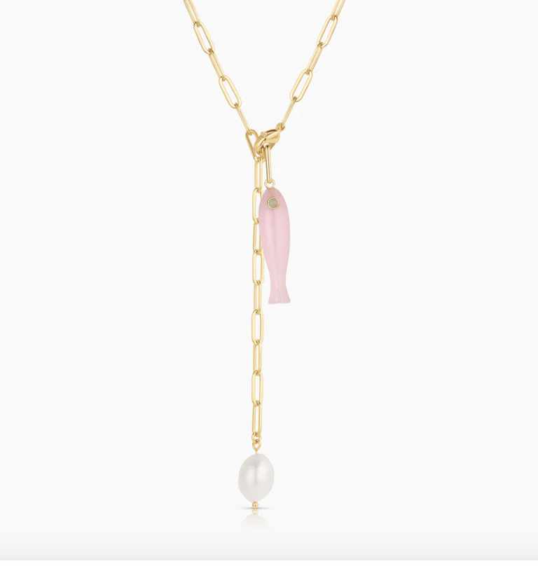 Fortuna Pink Jade Charm or Necklace