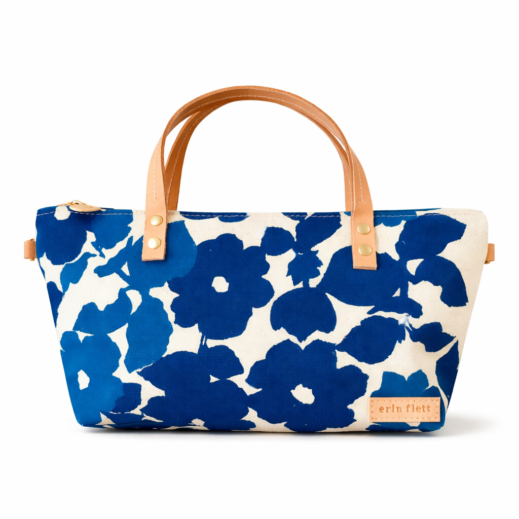 Satchel Bag -Blue Floral