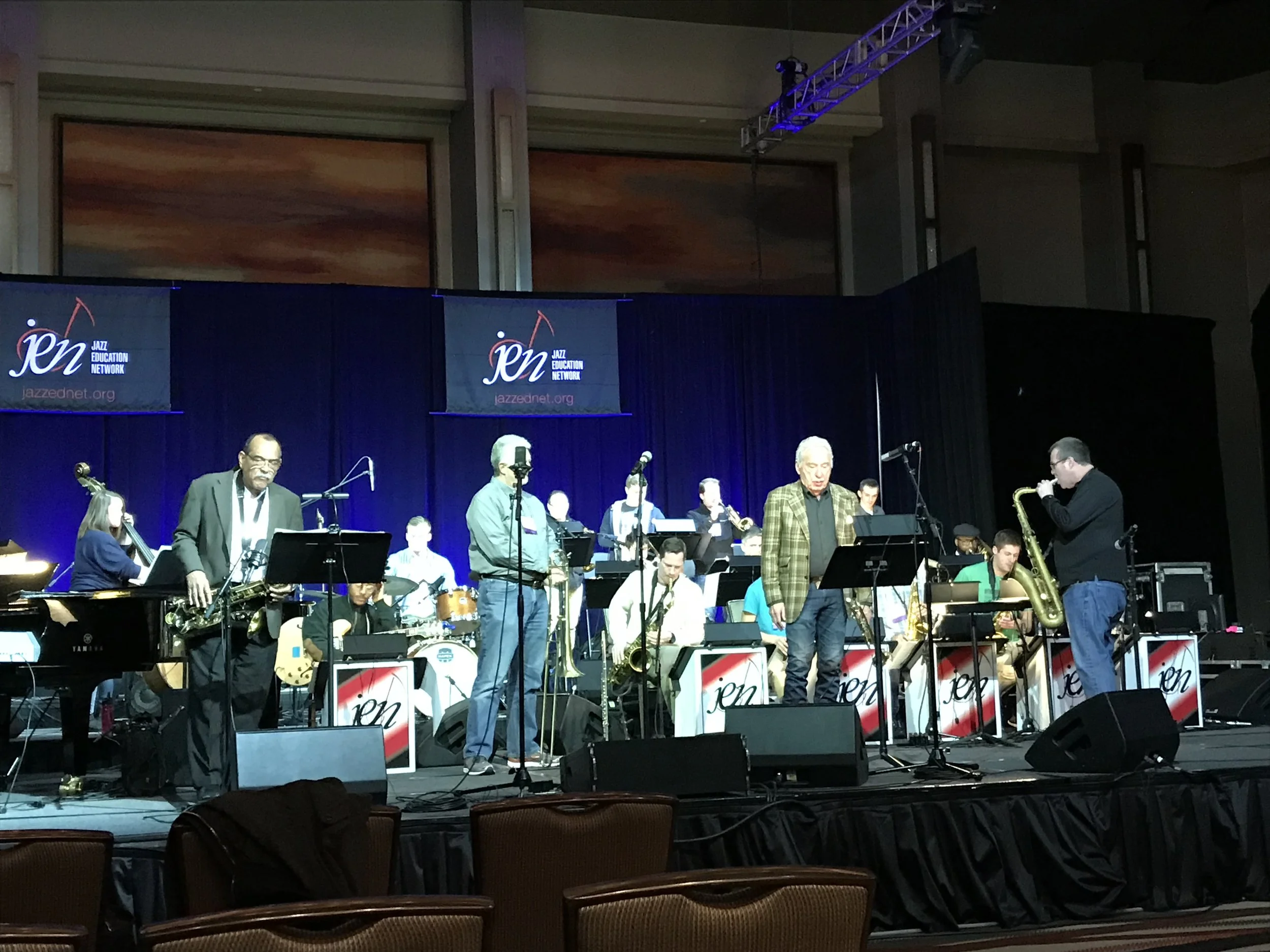 Hal Leonard Jazz Ens. recording session