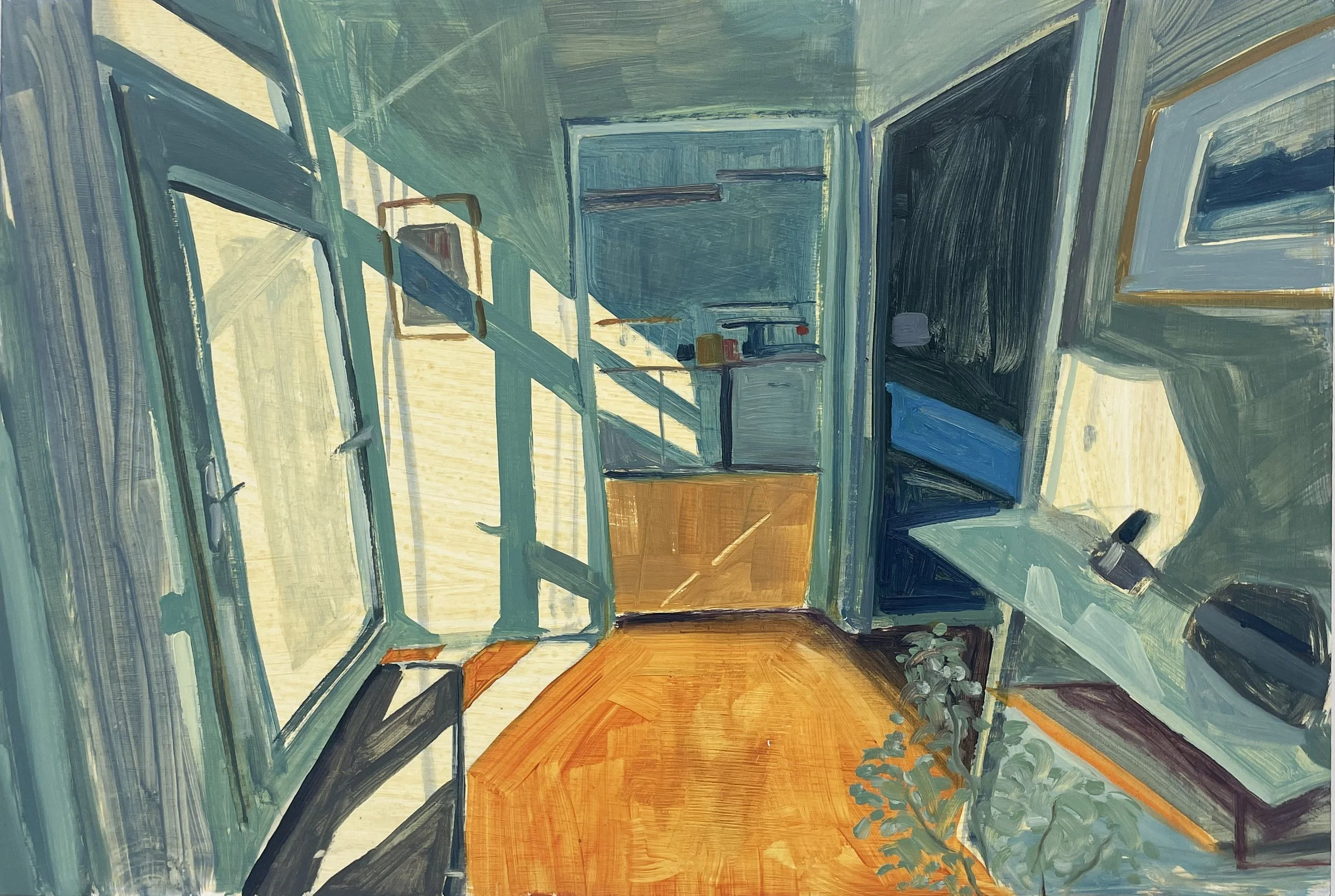 North House, 40.5 x 60cm, Oil on Wood, 2025